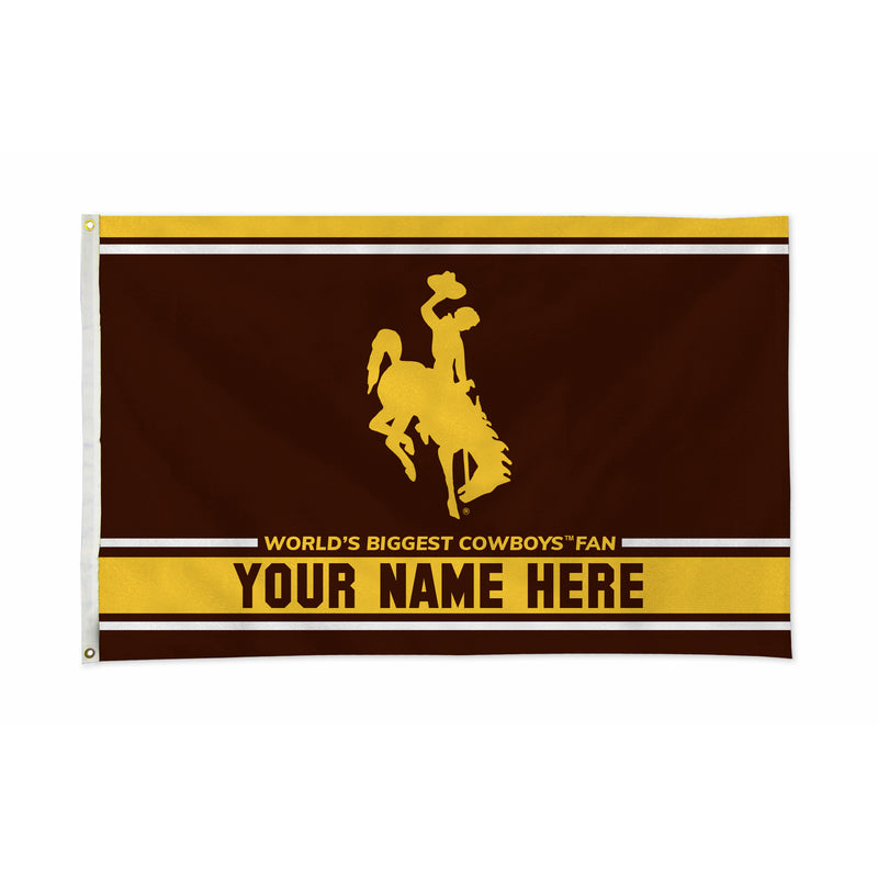 Wyoming University Personalized Banner Flag