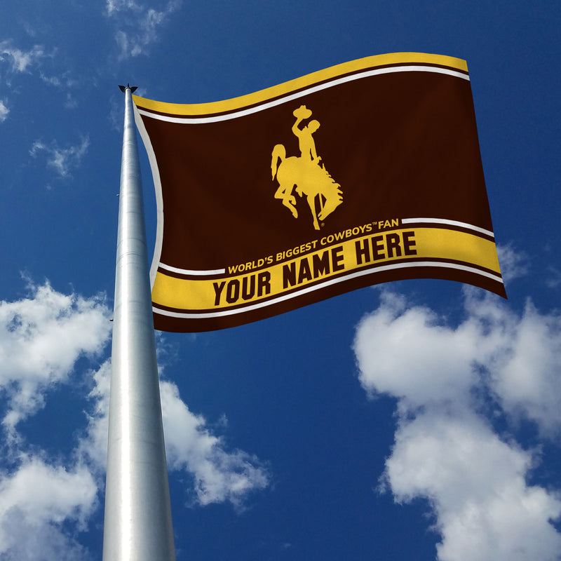 Wyoming University Personalized Banner Flag