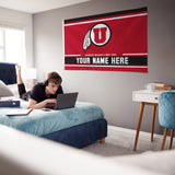 Utah University Personalized Banner Flag (3X5')