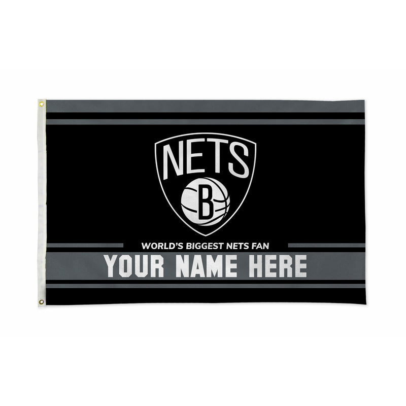 Nets Personalized Banner Flag (3X5')
