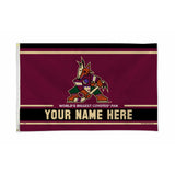 Coyotes Personalized Banner Flag (3X5')