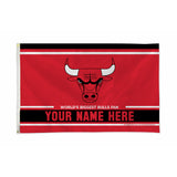 Bulls Personalized Banner Flag (3X5')
