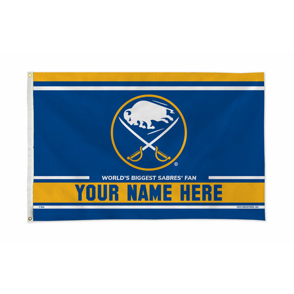 Sabres Personalized Banner Flag (3X5')