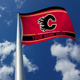 Flames Personalized Banner Flag (3X5')