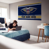 Pelicans Personalized Banner Flag (3X5')