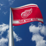 Red Wings Personalized Banner Flag (3X5')