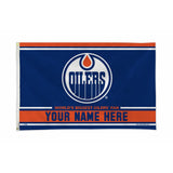 Oilers Personalized Banner Flag (3' x 5')