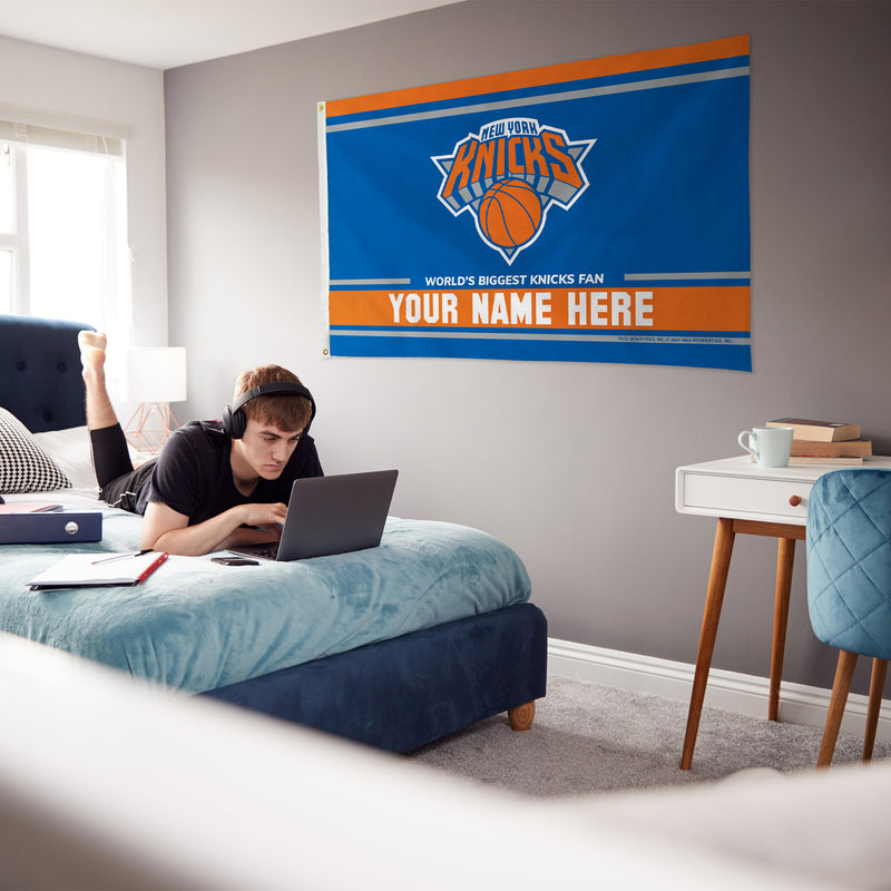 Knicks Personalized Banner Flag (3X5')