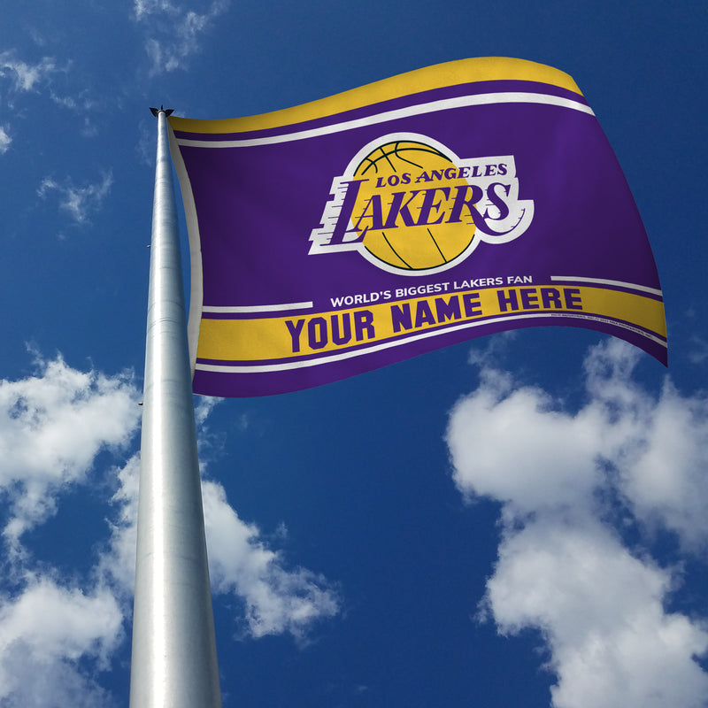 Lakers Personalized Banner Flag (3X5')