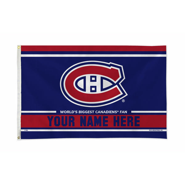 Canadiens Personalized Banner Flag (3X5')