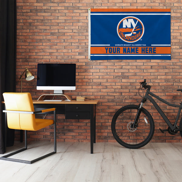 Islanders Personalized Banner Flag (3X5')