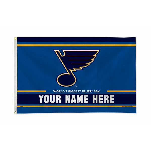 Blues Personalized Banner Flag (3X5')