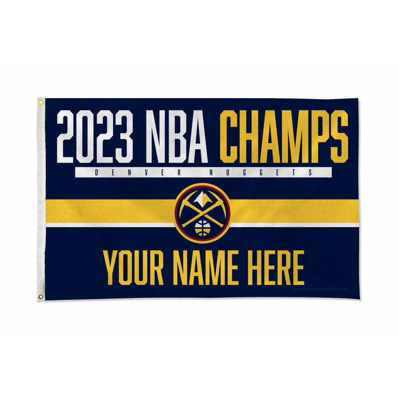Denver Nuggets 2023 NBA Champs Banner Flag