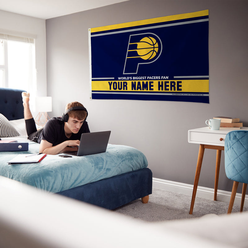 Pacers Personalized Banner Flag (3X5')