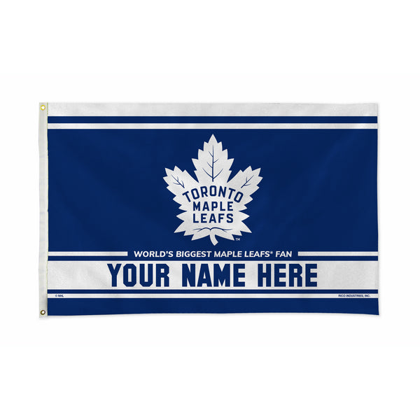 Maple Leafs Personalized Banner Flag (3X5')