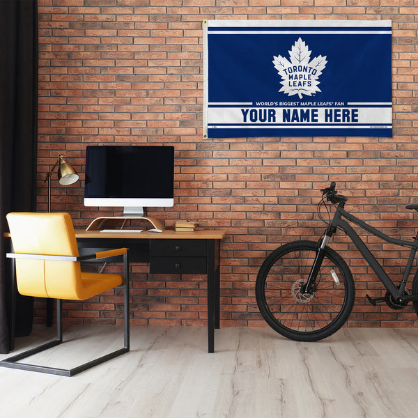 Maple Leafs Personalized Banner Flag (3X5')