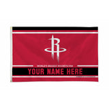Rockets Personalized Banner Flag (3X5')