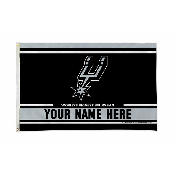 Spurs Personalized Banner Flag (3X5')