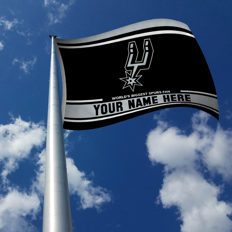 Spurs Personalized Banner Flag (3X5')
