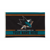 Sharks Personalized Banner Flag (3X5')