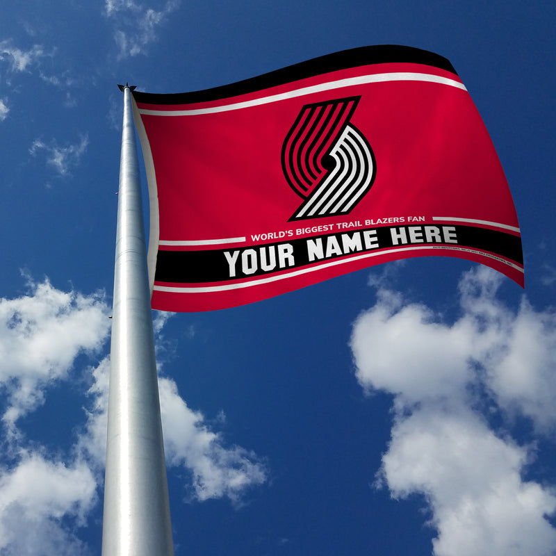 Trail Blazers Personalized Banner Flag (3X5')