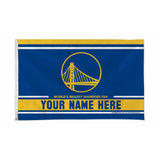 Warriors Personalized Banner Flag (3X5')