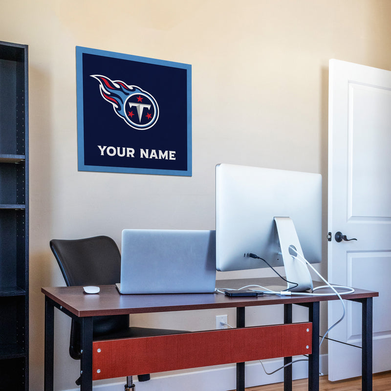 Tennessee Titans 23" Personalized Felt Wall Banner