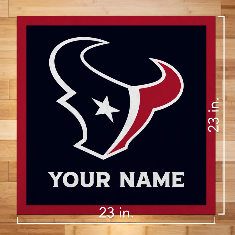 Houston Texans 23" Personalized Felt Wall Banner