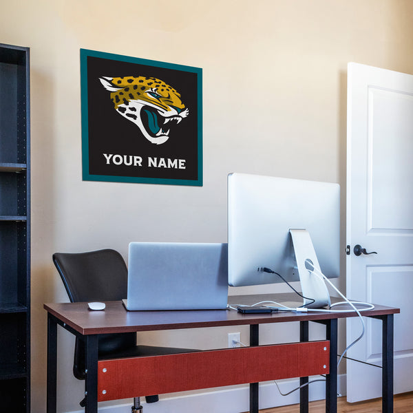 Jacksonville Jaguars 23" Personalized Felt Wall Banner