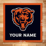 Chicago Bears 23" Personalized Felt Wall Banner