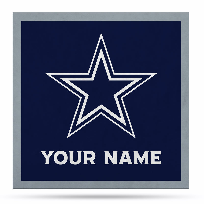 Dallas Cowboys 23" Personalized Felt Wall Banner