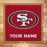 San Francisco 49Ers 23" Personalized Felt Wall Banner