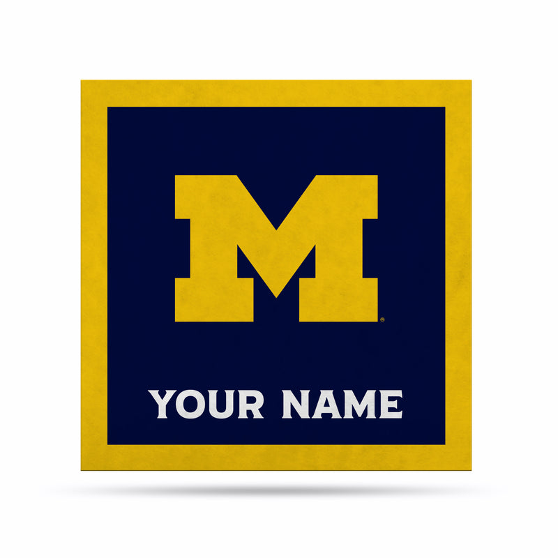 Michigan Wolverines 23" Personalized Felt Wall Banner