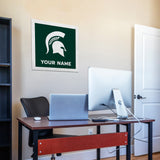Michigan State Spartans 23" Personalized Felt Wall Banner