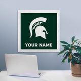Michigan State Spartans 23" Personalized Felt Wall Banner
