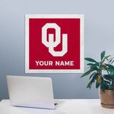 Oklahoma Sooners 23" Personalized Felt Wall Banner