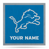 Detroit Lions 23" Personalized Felt Wall Banner