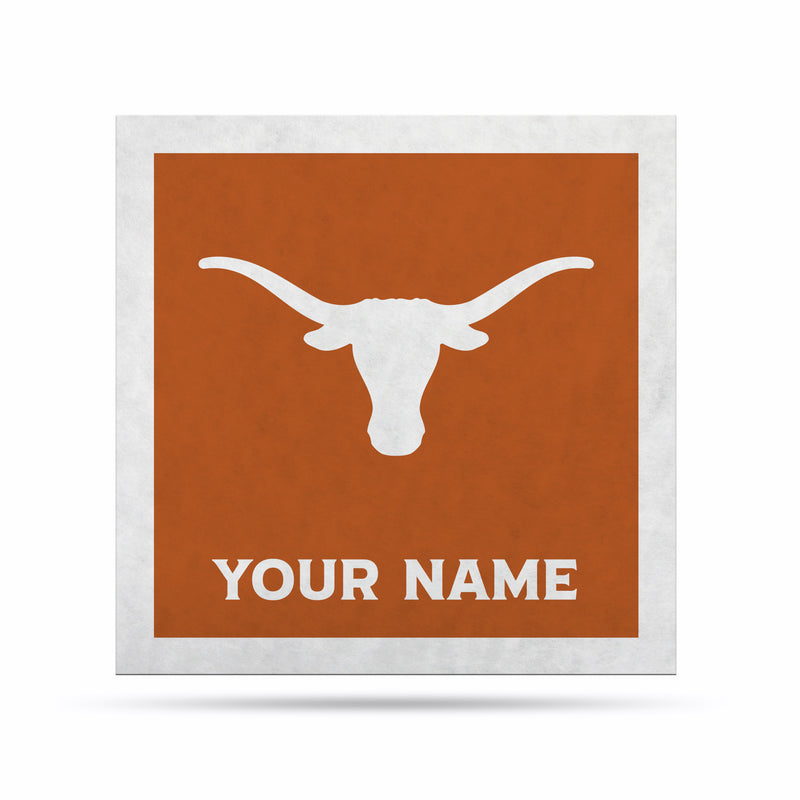 Texas Longhorns 23" Personalized Felt Wall Banner