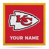 Kansas City Chiefs 23" Personalized Felt Wall Banner
