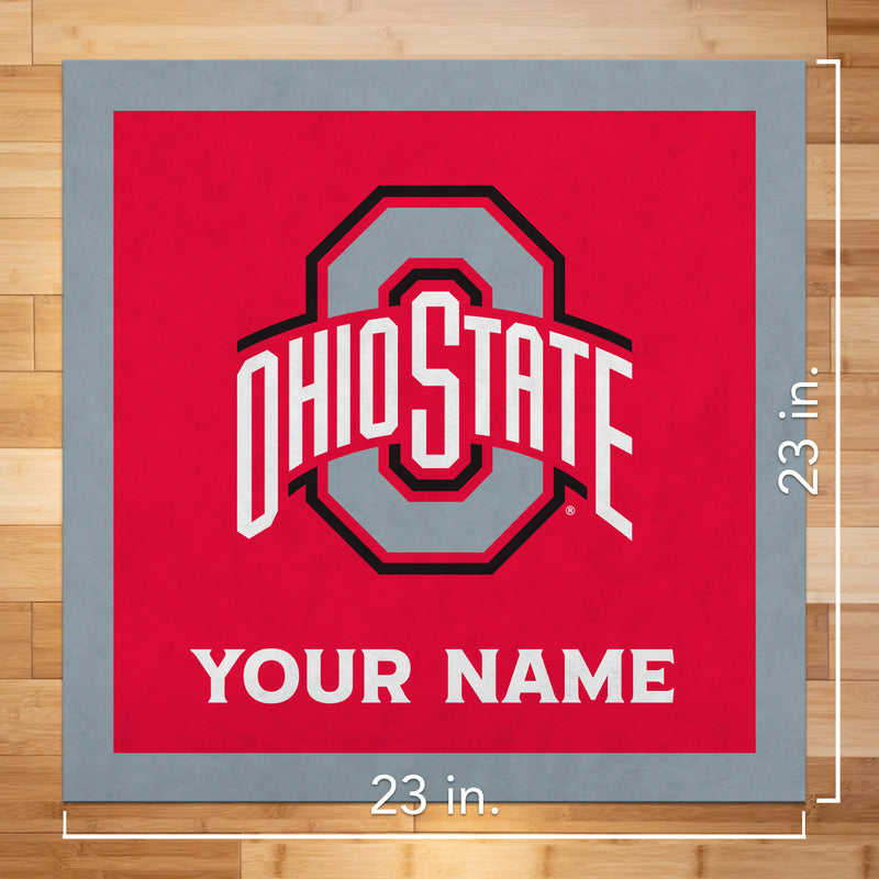 Ohio State Buckeyes 23" Personalized Felt Wall Banner