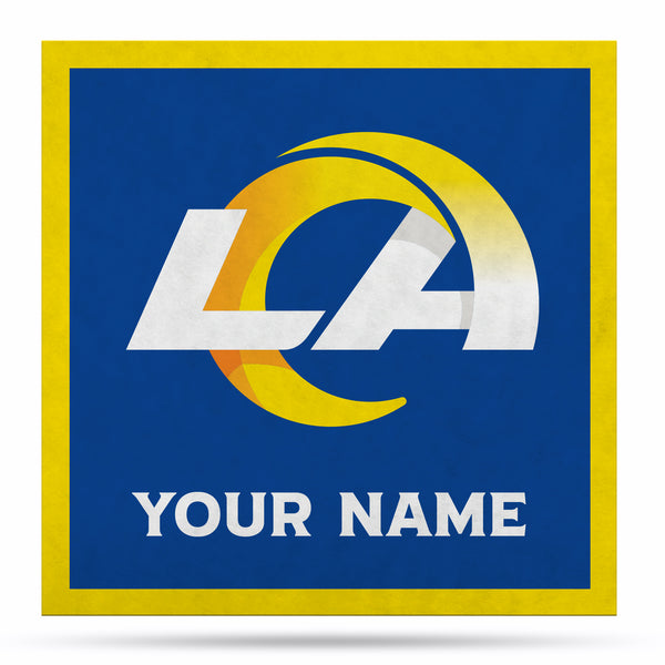 Los Angeles Rams 23" Personalized Felt Wall Banner