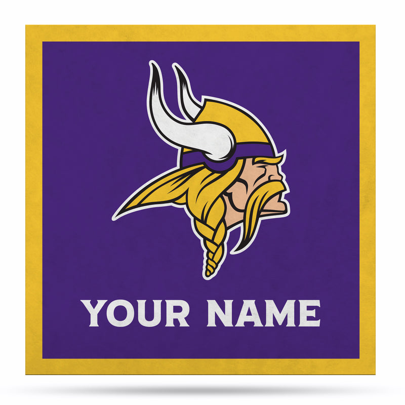 Minnesota Vikings 23" Personalized Felt Wall Banner