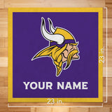 Minnesota Vikings 23" Personalized Felt Wall Banner