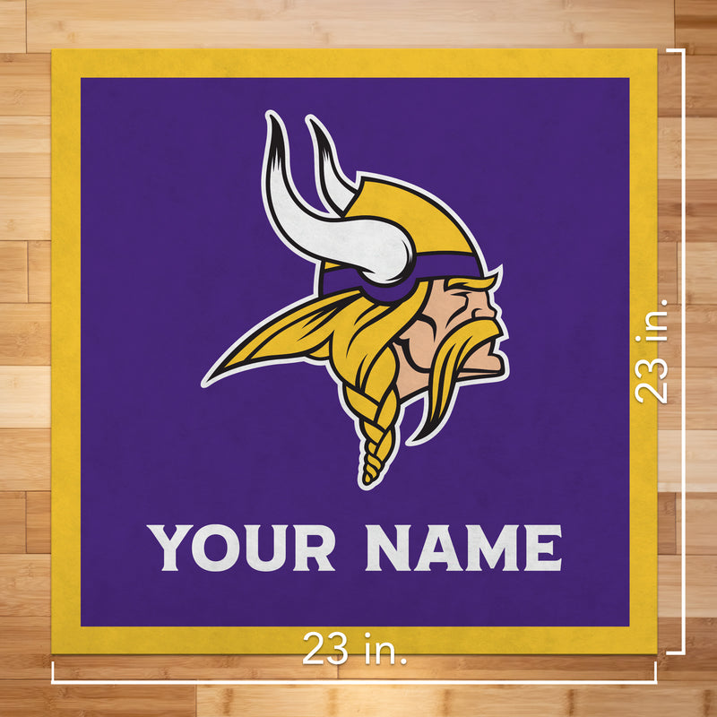 Minnesota Vikings 23" Personalized Felt Wall Banner