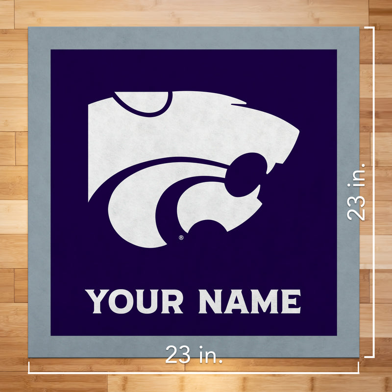 Kansas State Wildcats 23" Personalized Felt Wall Banner