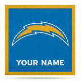 Los Angeles Chargers 23" Personalized Felt Wall Banner