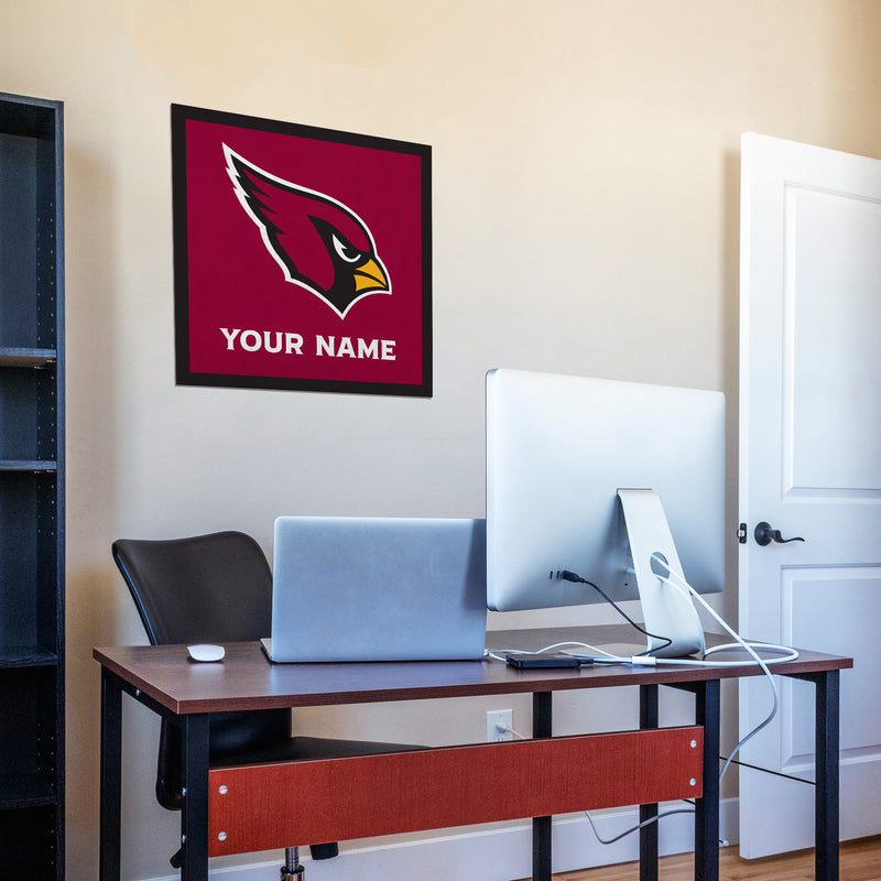 Arizona Cardinals 23" Personalized Felt Wall Banner