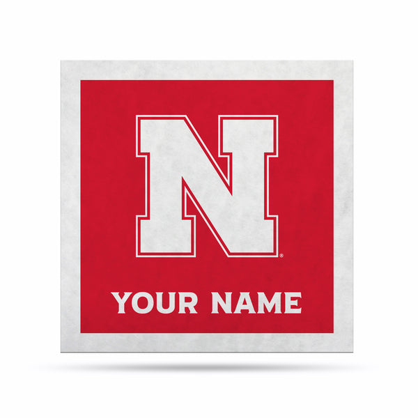 Nebraska Cornhuskers 23" Personalized Felt Wall Banner