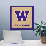 Washington Huskies 23" Personalized Felt Wall Banner