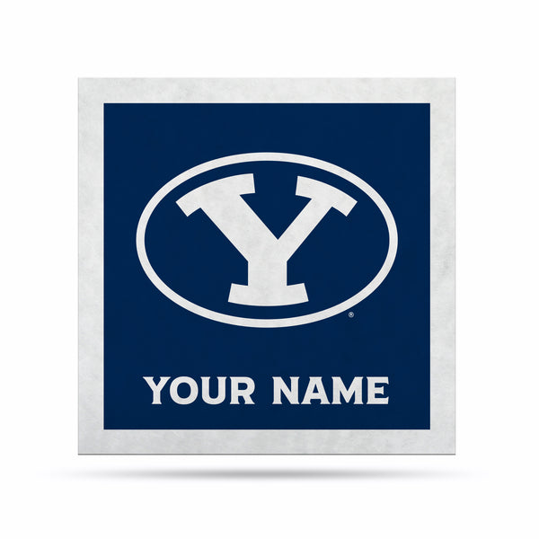 Byu Cougars 23" Personalized Felt Wall Banner
